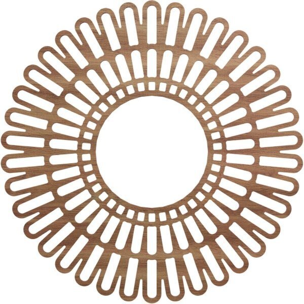Cornelius Wood Fretwork Pierced Ceiling Medallion, Walnut, 28
